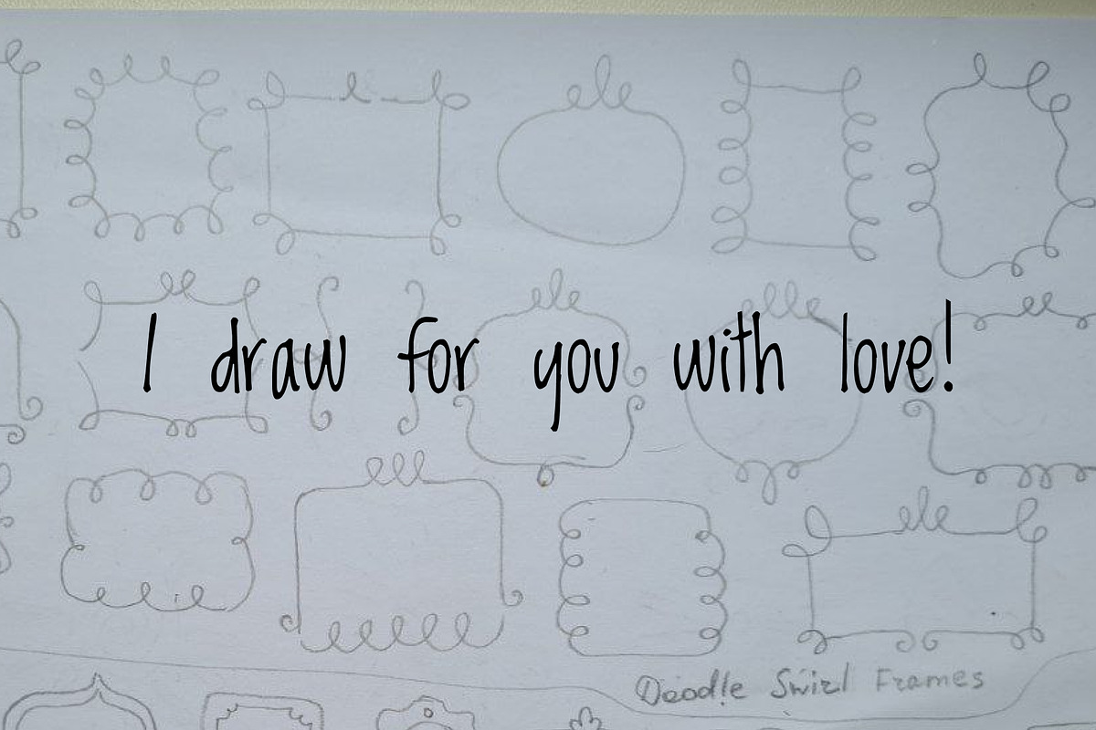 Doodle Swirl Frames, a Decorative Illustration by Palau (Photo 7 of 8)