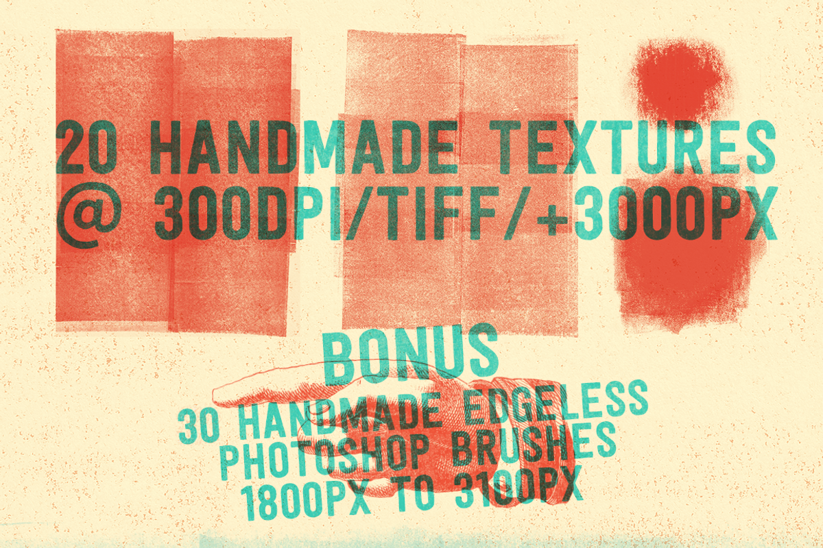 Letterpress & Dry-Ink Print Textures preview 4
