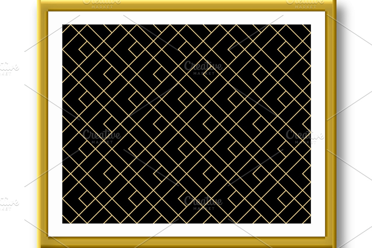 The geometric pattern with lines, a Decorative Illustration by RODINA (Photo 2 of 3)