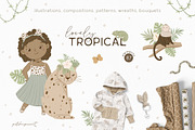 TROPICAL kids illustration & pattern, an Animal Illustration by polikarpovaart (Thumbnail 1 of 14)
