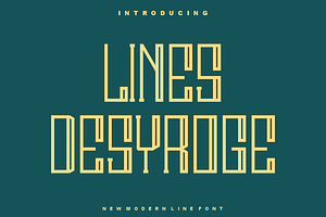 Lines Desyroge - Font