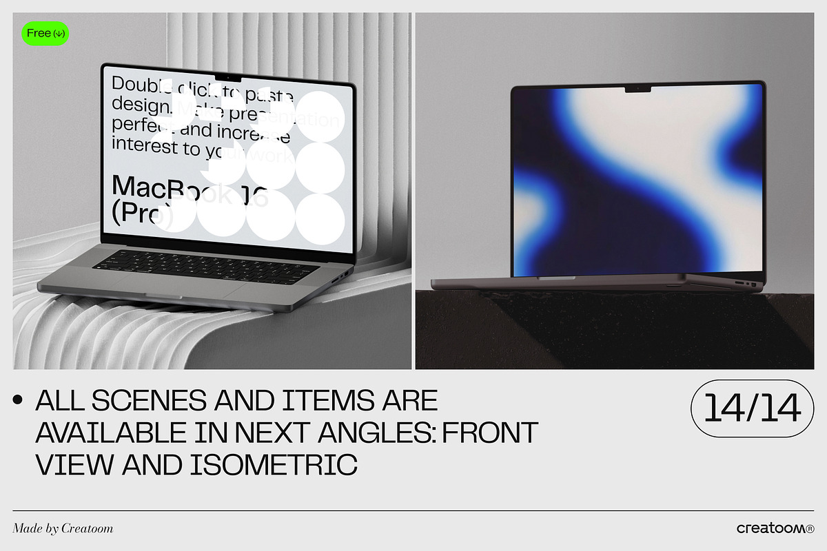 (26) MacBook Pro 16 mockups, a Mac Mockup by Creatoom (Photo 5 of 11)