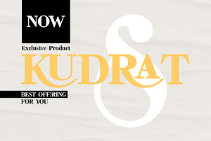 Kudrat - Modern Serif Typeface