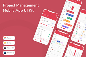 Project Management Mobile App UI Kit