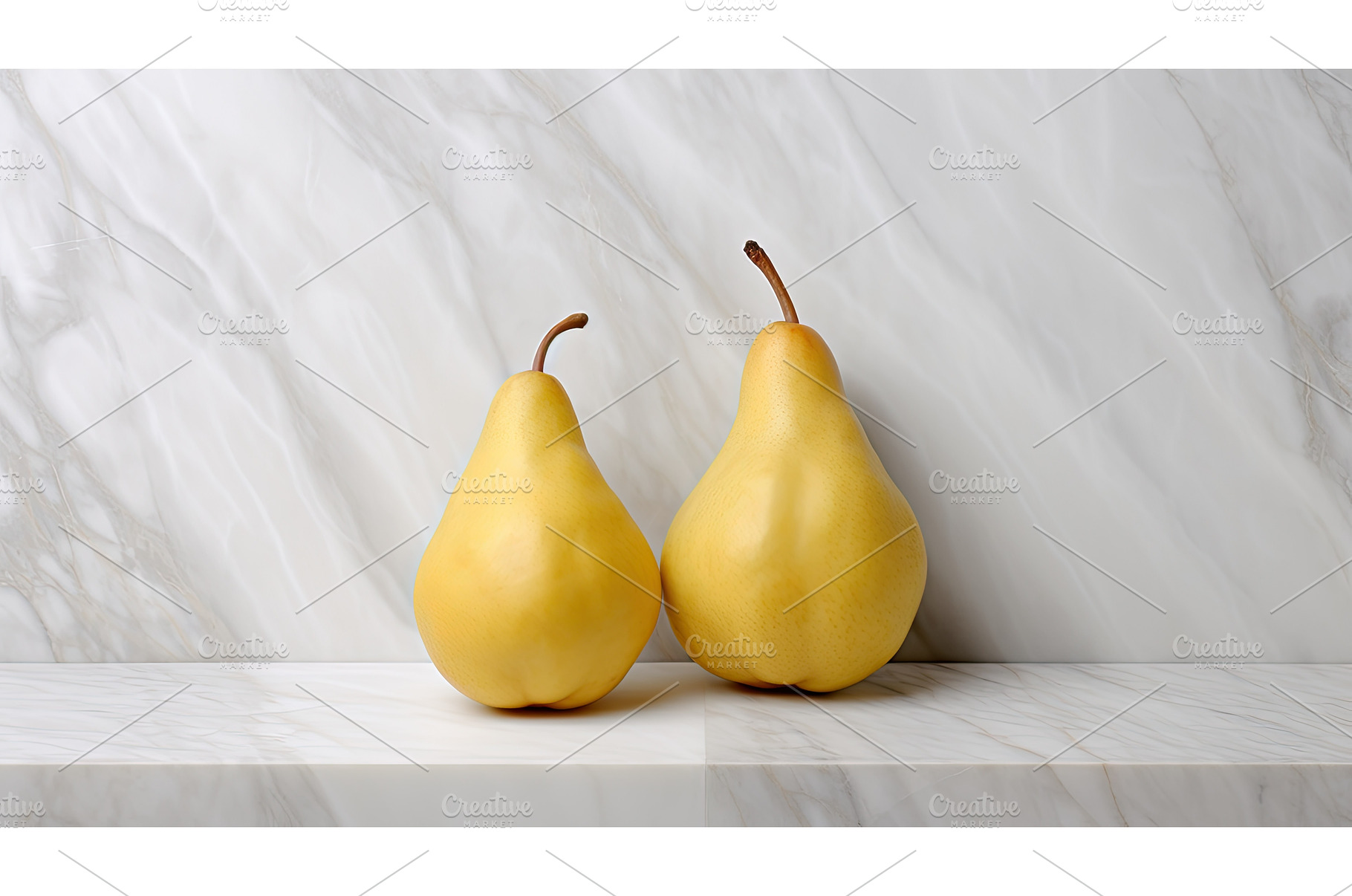 organic whole pear background ai, a Food & Drink Photo by pikepicture