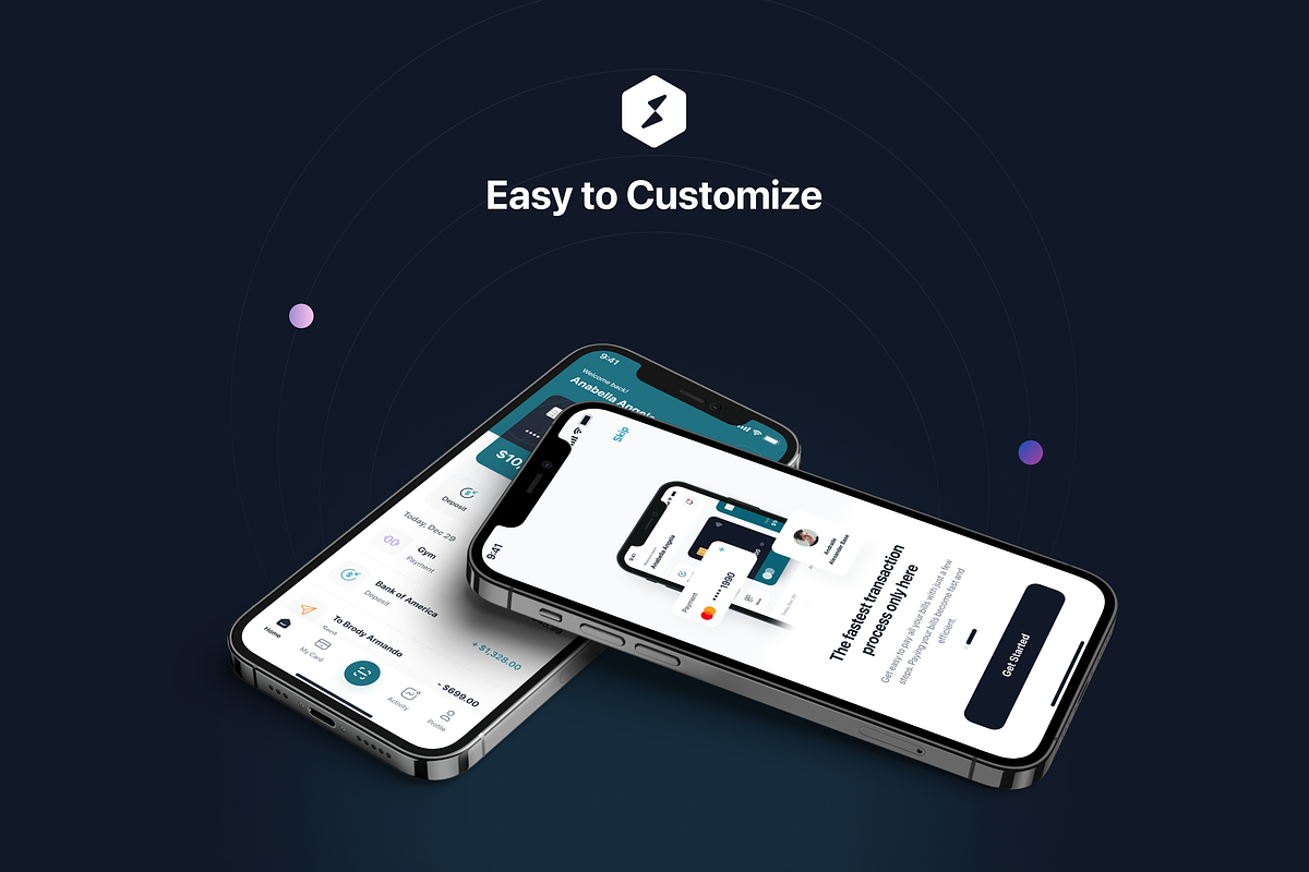 Smartpay - Fintech App iOS UI Kit, an UI Kit Template by Unpixel Design (Photo 6 of 6)