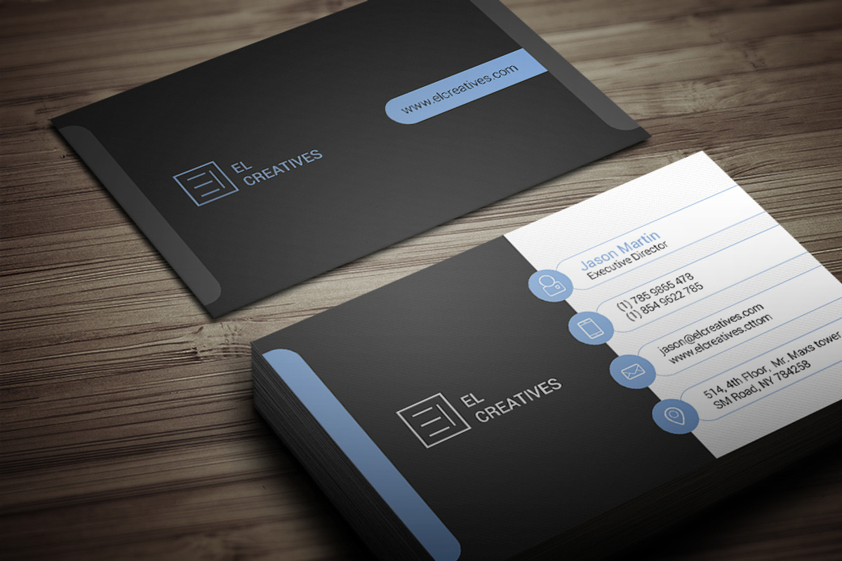 Metro Creative Business Card, a Business Card Template by bouncy (Photo 2 of 4)