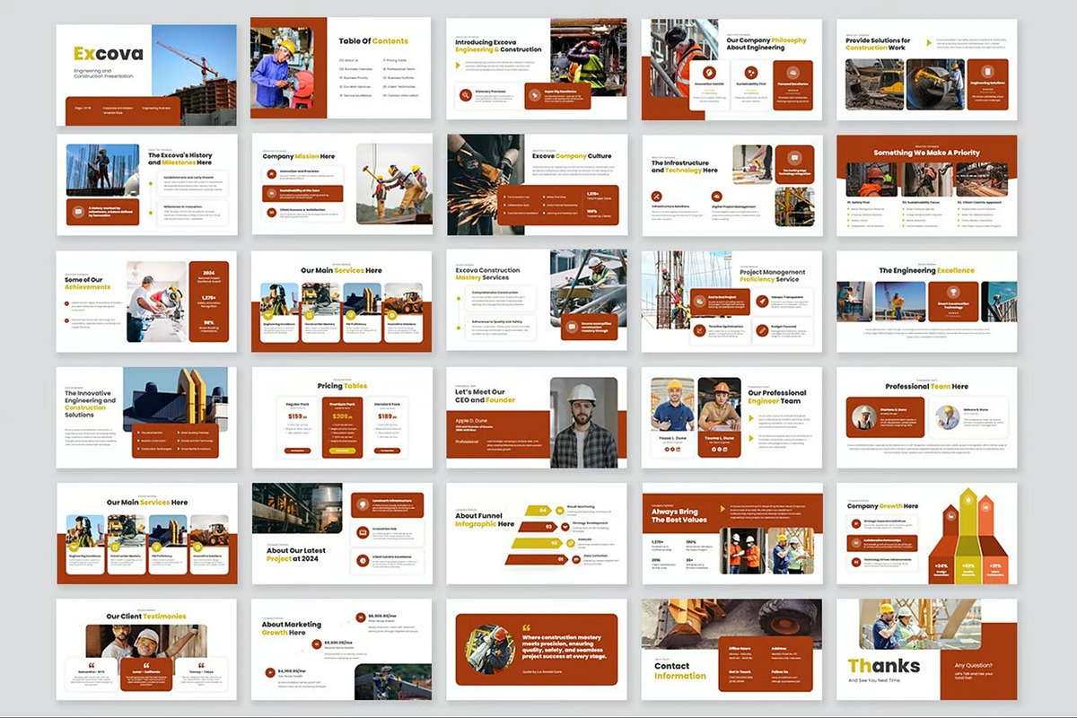 Engineering  Construction Powerpoint, a Presentation Template by Fit-tee (Photo 8 of 10)