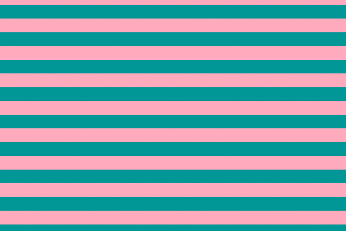 Flamingo Pink and Teal Stripe, a Pattern Graphic by Sharon Schwalbe (Photo 3 of 3)
