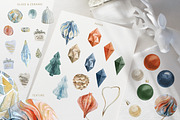 Christmas Decor Watercolor Set, a Decorative Illustration by Cat In Colour (Thumbnail 4 of 14)