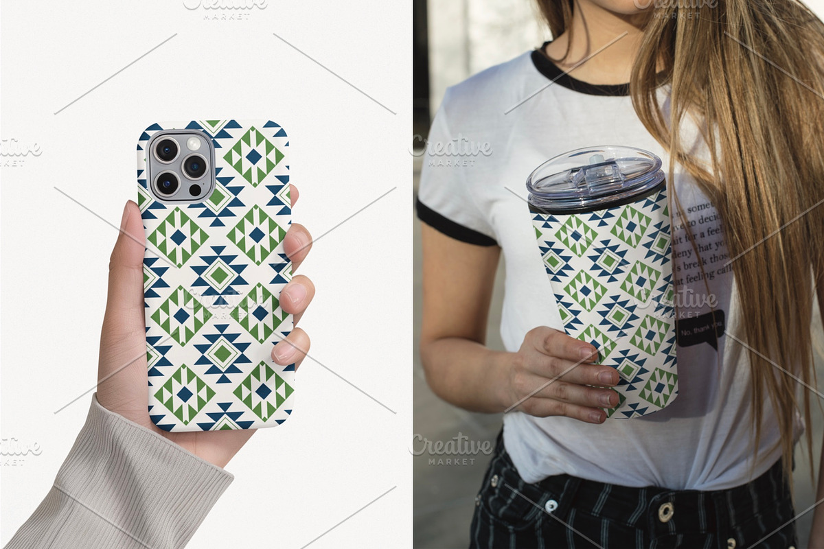 Simple Southwestern Tribal Pattern, a Pattern Graphic by PPEthnicDecorPattern (Photo 7 of 10)