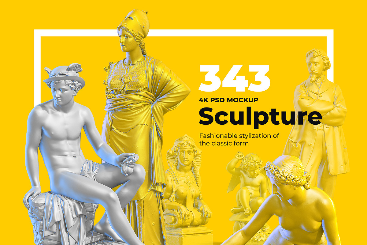 343 Sculptures Mockup #1, an Apparel Mockup by ARKS ACADEMY (Photo 1 of 12)