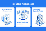 75 Cybersecurity Isometric Icons, a Duotone Icon by Prosymbols (Thumbnail 6 of 12)
