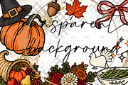 Thanksgiving Whimsical Doodles, a Decorative Illustration by BigCakeBee (Thumbnail 2 of 3)
