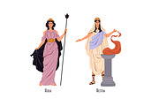 Ancient Greek gods and goddesses set, a Person Illustration by PaperTrident (Thumbnail 3 of 9)