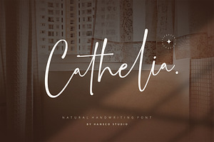 Cathelia Handwriting Font