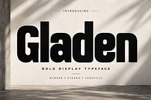 GLADEN — Bold Display Font