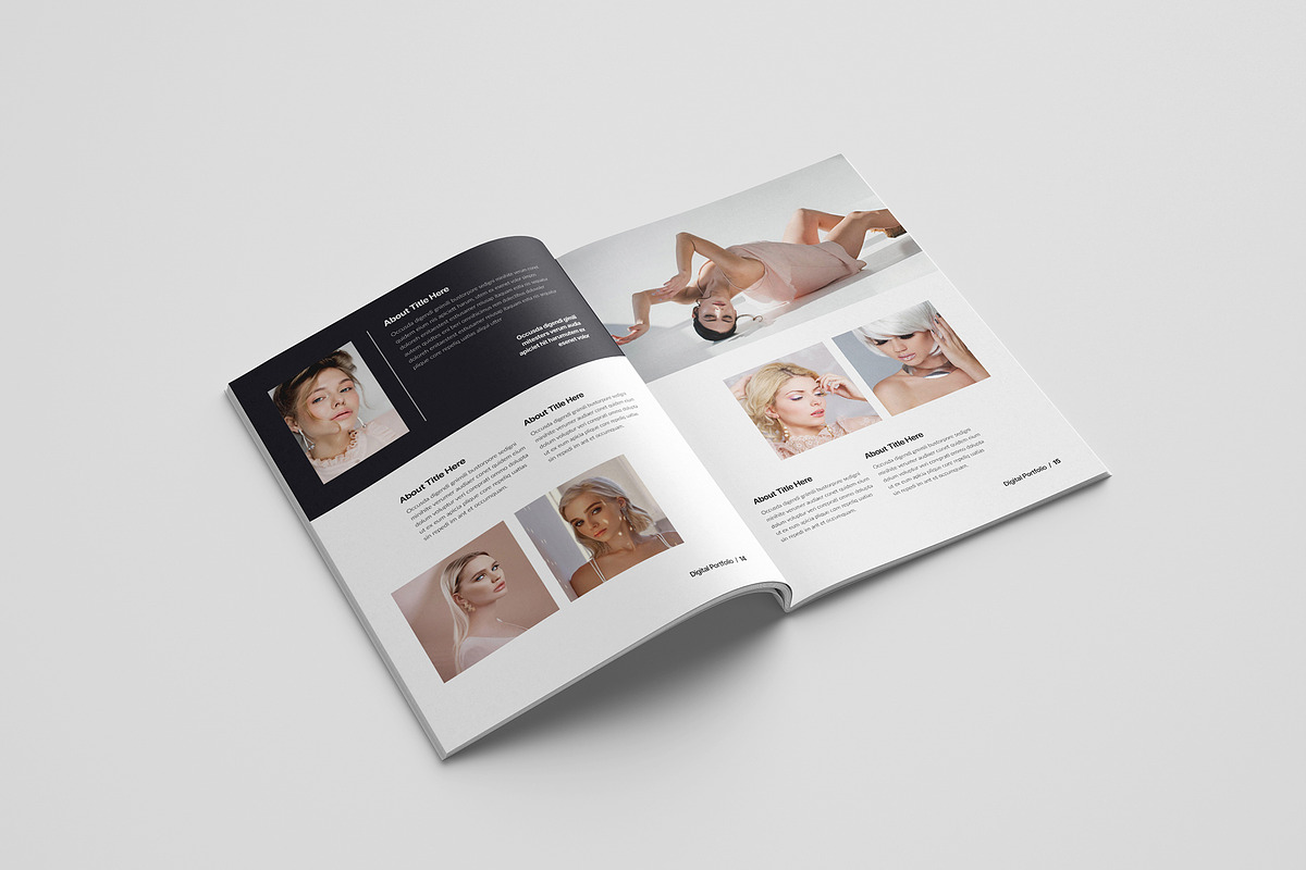 Fashion Minimal Portfolio Template, a Brochure Template by Spark_Creative (Photo 8 of 14)