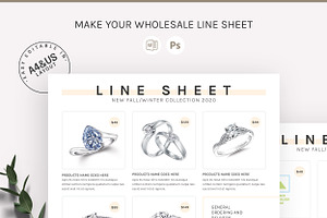 Modern Line Sheet Template