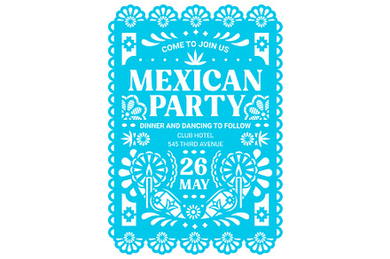 Mexican party flyer