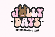 Jolly Days | Retro Christmas Font, a Sans Serif Font by KA Designs (Thumbnail 1 of 11)