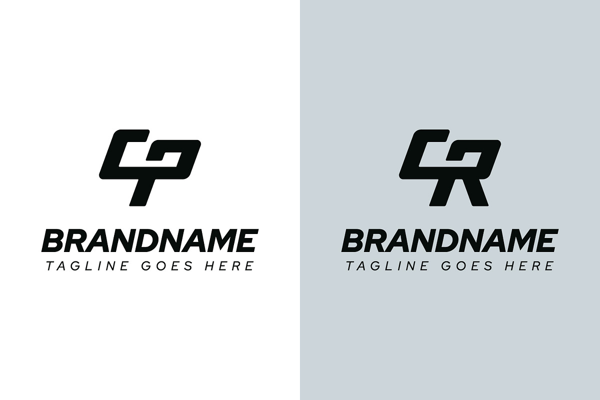 Letters CP CR Dynamic Logo, a Branding & Logo Template by Pray Art Design Studio