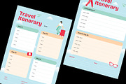 Travel Itinerary Planner, a Stationery Template by Neermana (Thumbnail 4 of 4)