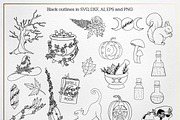 Woodland Witch - Vector SVG Bundle, an Animal Illustration by Gaynor Carradice Designs (Thumbnail 4 of 4)