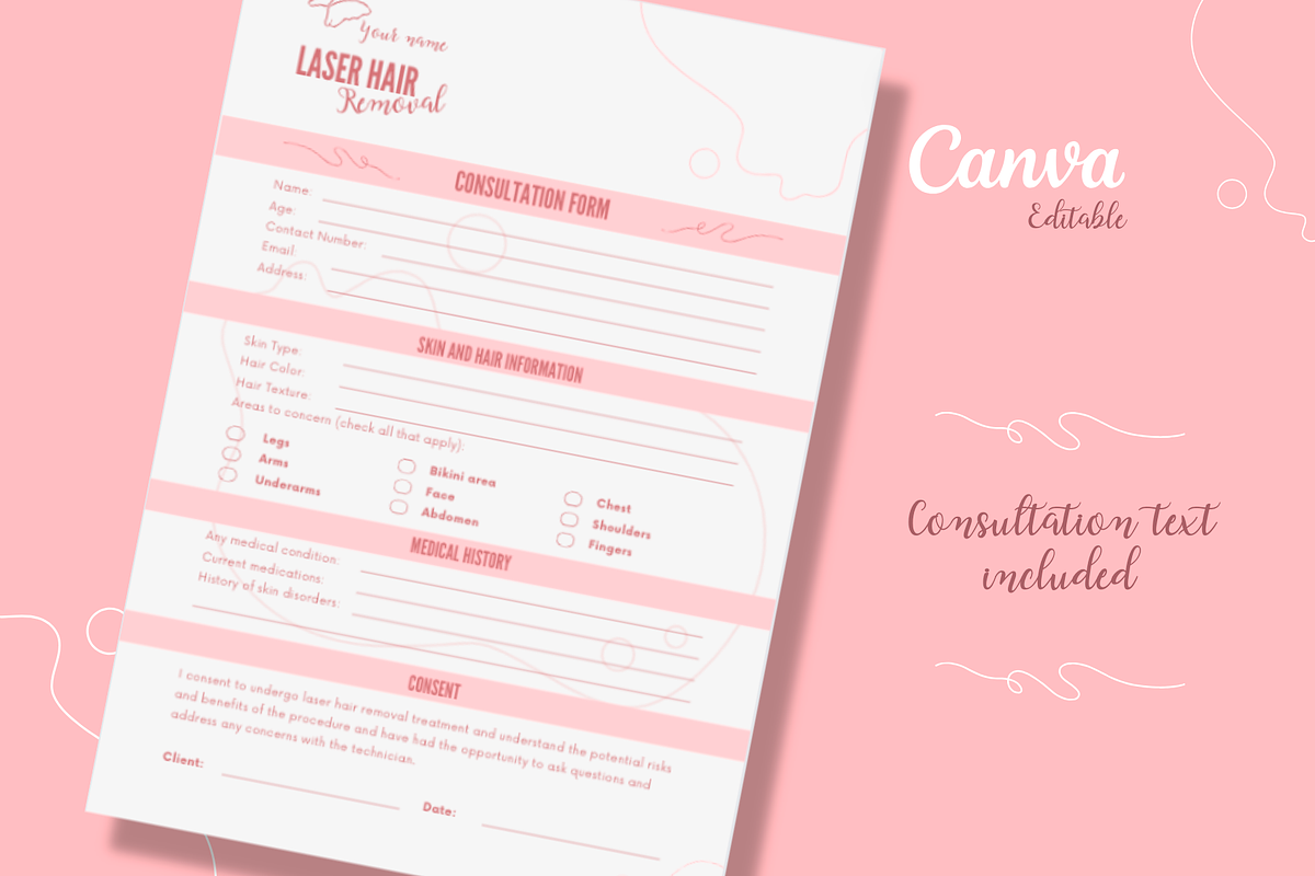Laser Hair Removal Business Template, a Marketing Template by PaolaroiDesign (Photo 6 of 6)