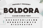 Boldora – Clean Bold Display Font, a Sans Serif Font by Limited.studio (Thumbnail 1 of 7)