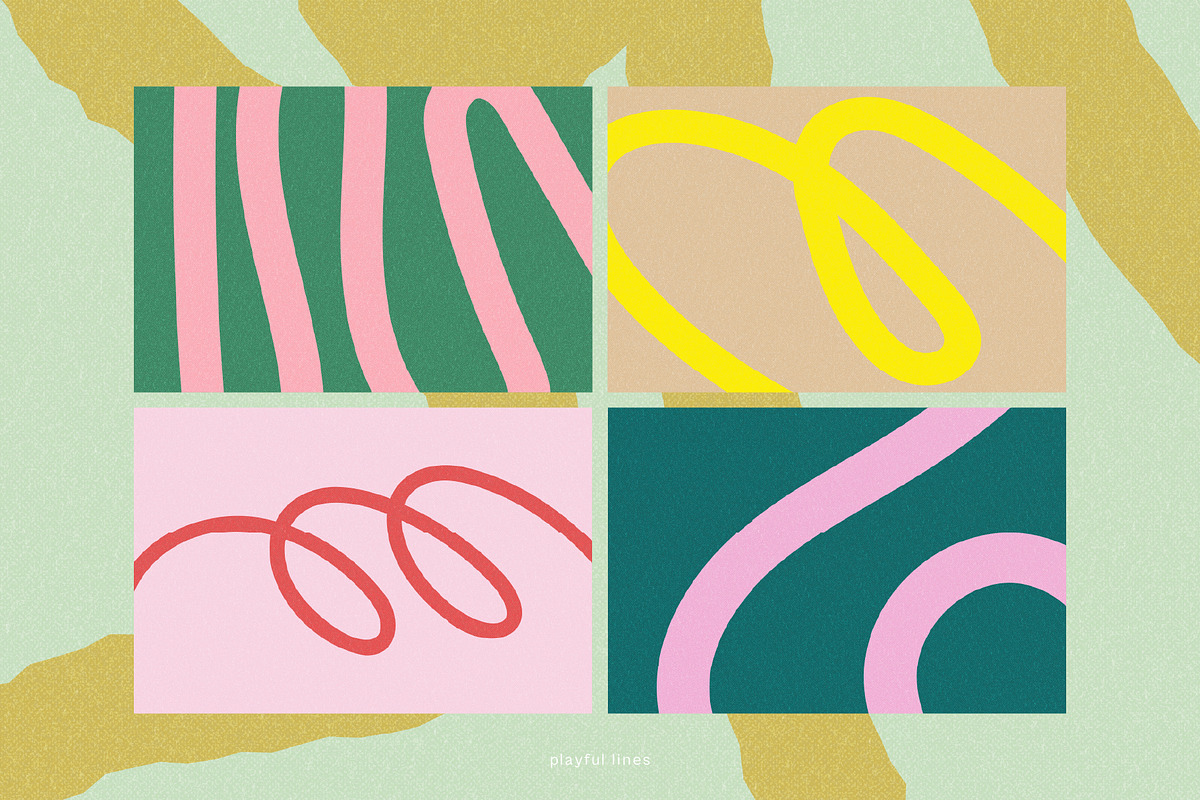Playful Lines - Abstract Backgrounds, a Background Graphic by Léo Alexandre (Photo 4 of 14)