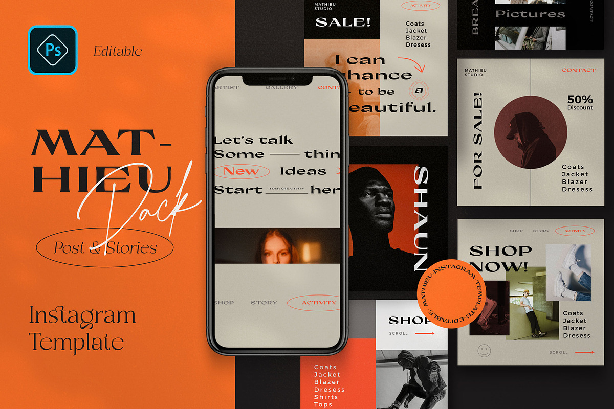 Mathieu - New Hype Social Media Kit, a Social Media Template by Dirtytemp Studio (Photo 1 of 15)