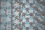 Vector Snowflakes, an Object Graphic by Ferntale Art & Design (Thumbnail 3 of 3)