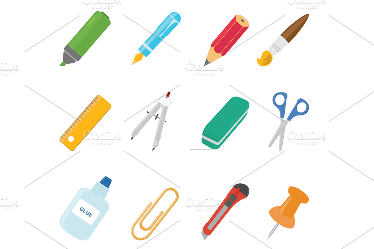 Stationery icons