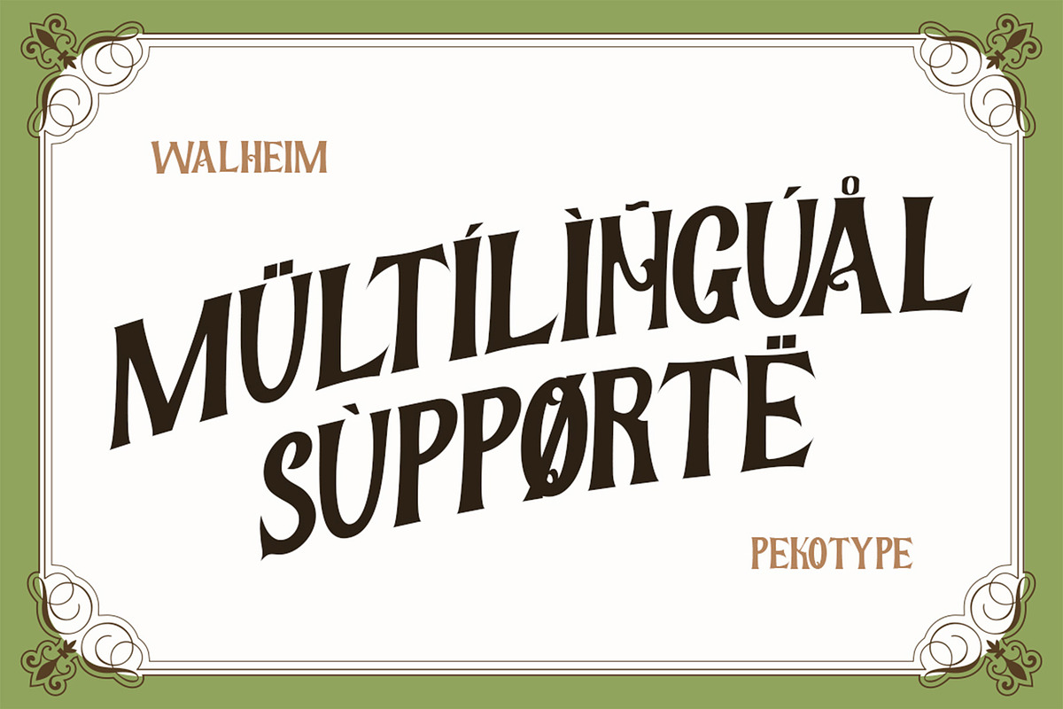 Walheim - Royal Elegant Fantasy Font, a Serif Font by Pekotype (Photo 5 of 14)