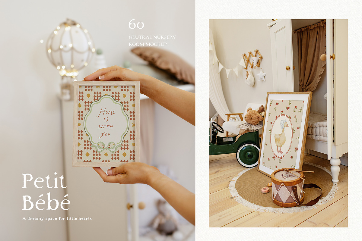 Petit Bébé Nursery Frames Mockups, a Household Mockup by Muse Mockups (Photo 17 of 19)