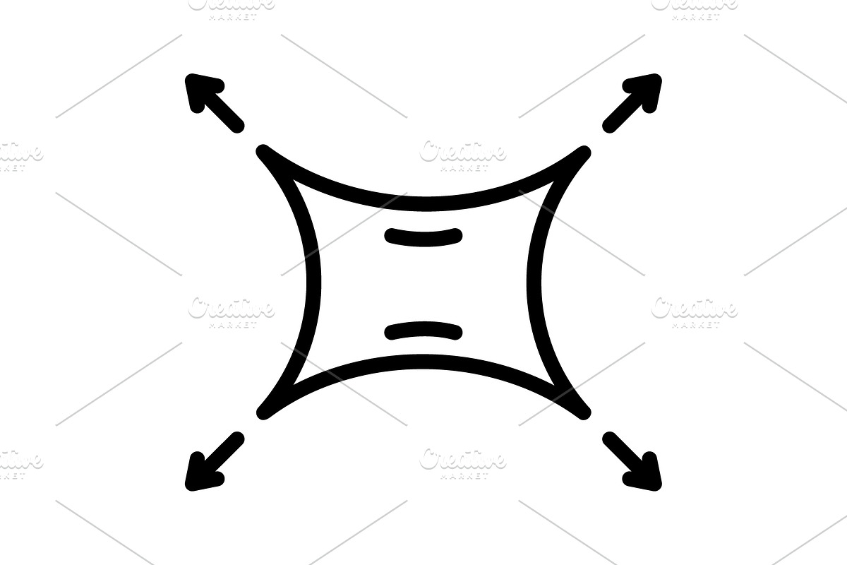 Extends expand black icon, an Outline Icon by Creative priyanka