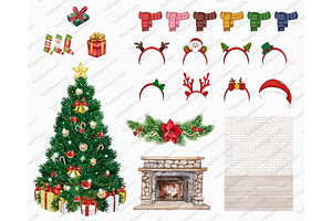 Merry Christmas Family Clipart PNG