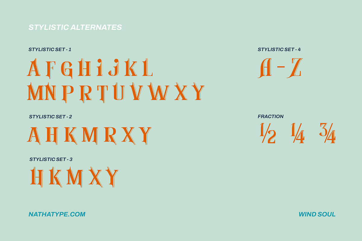 Wind Soul, a Symbol Font by Nathatype (Photo 4 of 10)