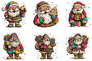 Santa Christmas Clipart, an Illustration by CraftArtStudio (Thumbnail 2 of 6)