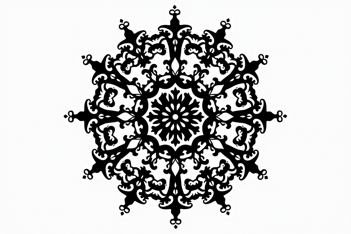 Decorative Mandala Vector Set, an Illustration by hafijul (Photo 2 of 9)