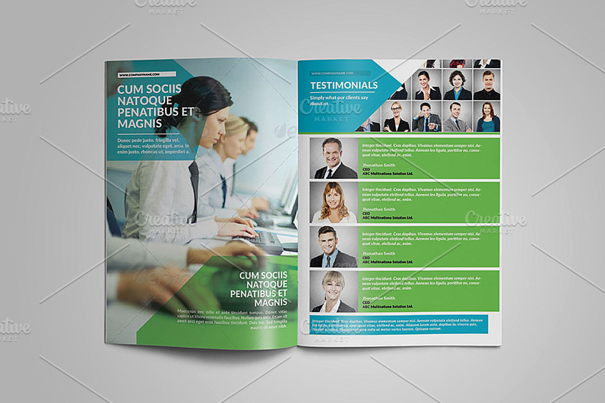 16 Page Indesign Corporate Brochure, a Brochure Template by WonderShop (Photo 4 of 4)