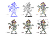 Walking Mummy, an Illustration by Cartoon Shop (Thumbnail 5 of 6)