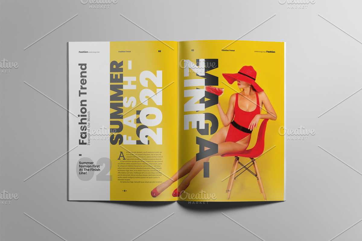 The Best Fashion Magazne Layout, a Magazine Template by Swayang (Photo 5 of 23)