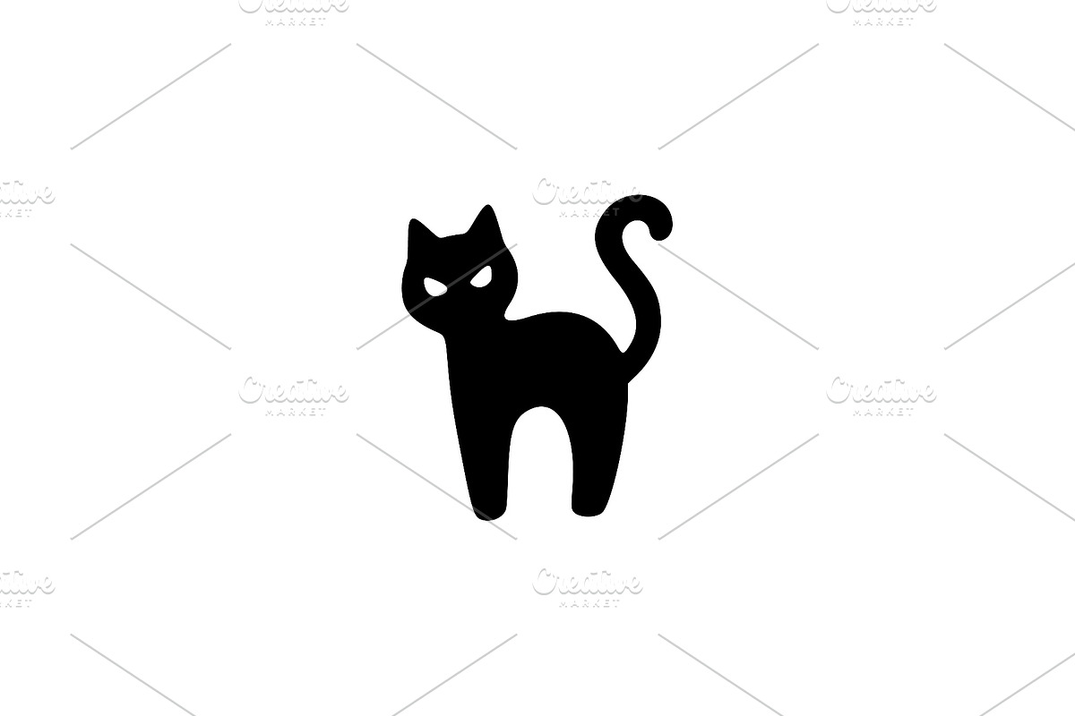 Wicked Cat Silhouette Vector, an Animal Illustration by Vectorium Studio (Photo 1 of 4)