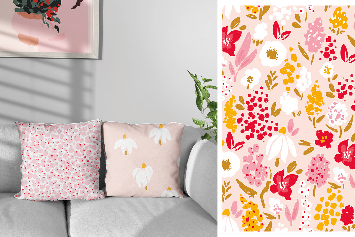 Retro Summer patterns & clip arts, a Pattern Graphic by PaperJamLab (Photo 8 of 12)