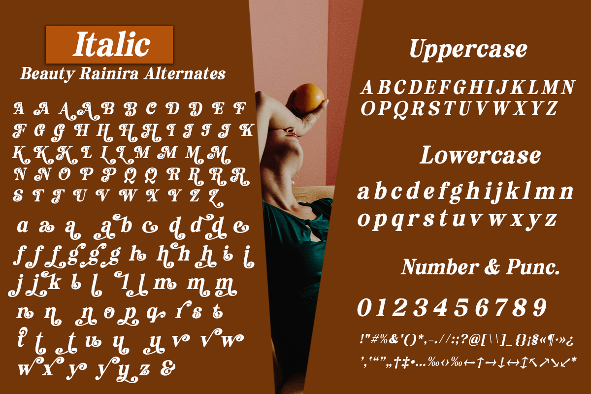 Beauty Rainira - Serif Display Font, a Serif Font by Differentialtype (Photo 11 of 12)