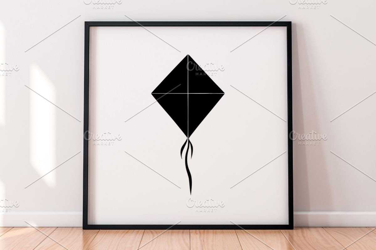 Kite Silhouette SVG #2, an Object Illustration by newminddesign (Photo 5 of 5)