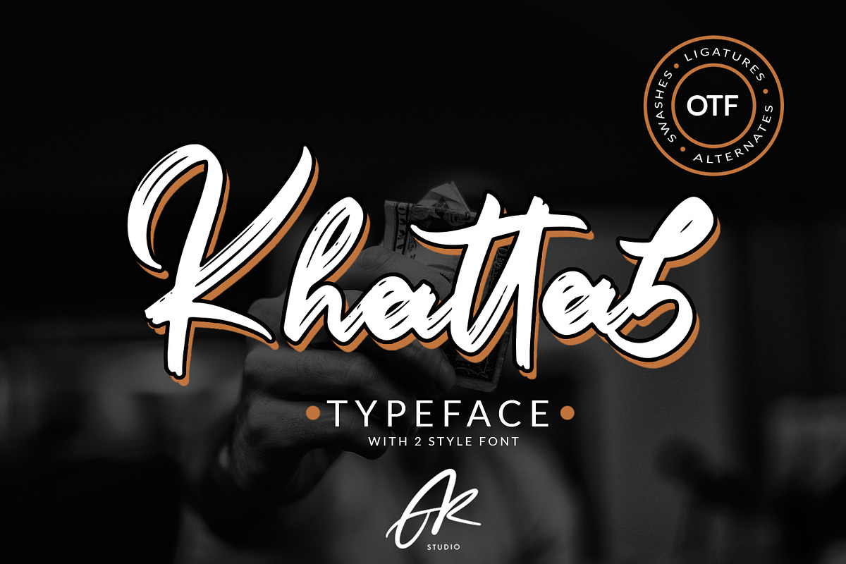 Khattab Brush Font | Font Duo