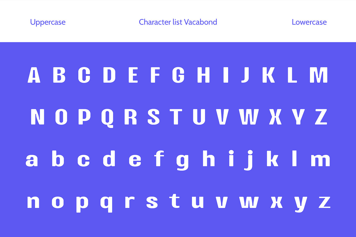 Vacabond - Modern Display Sans Serif, a Sans Serif Font by Typia Nesia (Photo 3 of 11)
